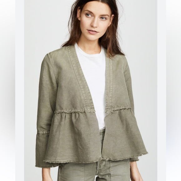Anthropologie Amo Olive Green Utility Jacket - Picture 1 of 4